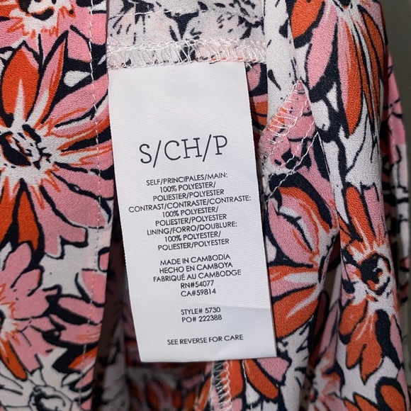 CAbi Seraphina Floral Ruffle Sleeveless Front Tie Top - Picture 7 of 8